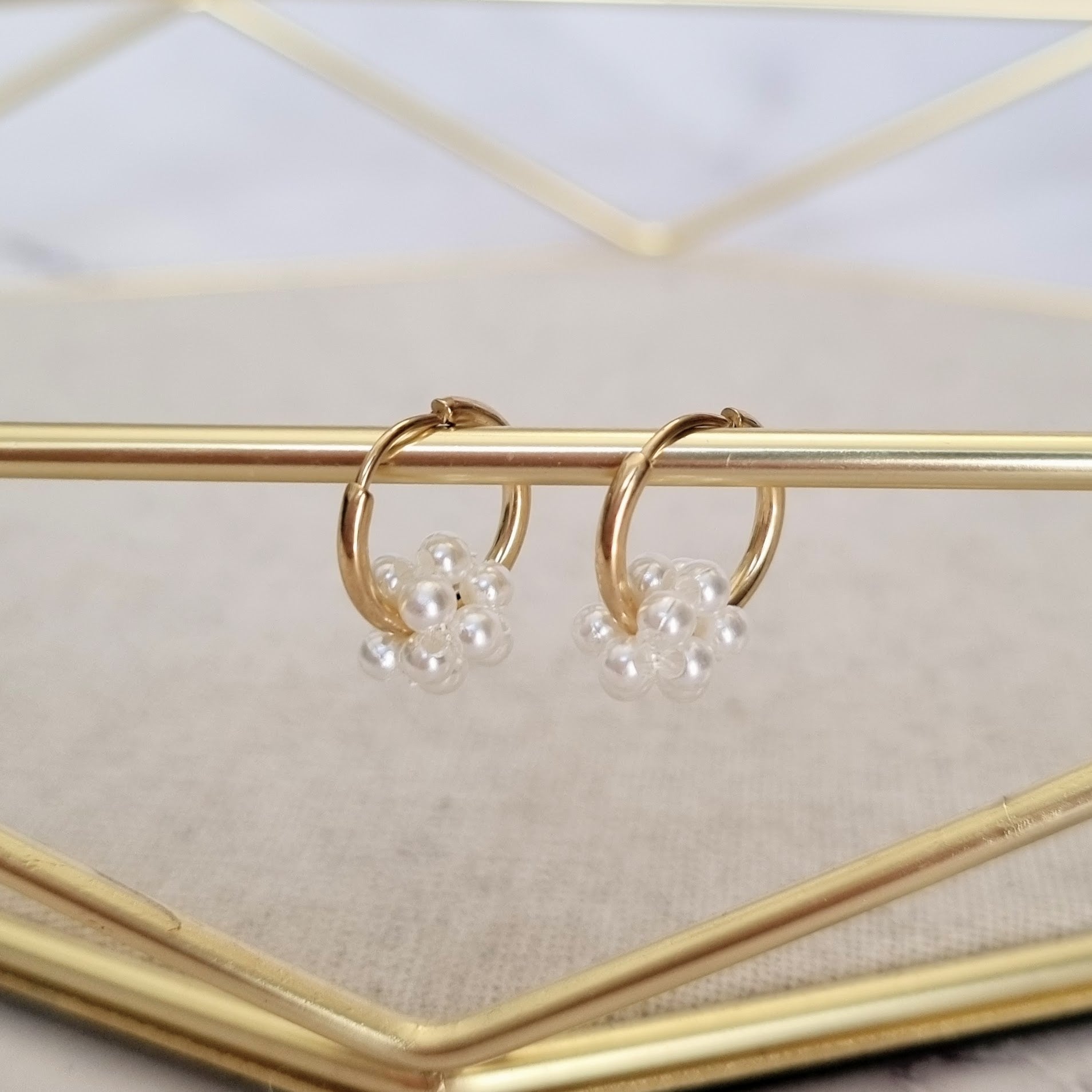 Huggies Acero Inoxidable Bolita de Perla