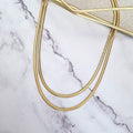 Collar Acero Inoxidable Doble Plana