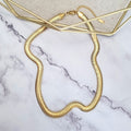Collar Acero Inoxidable Plana Gruesa