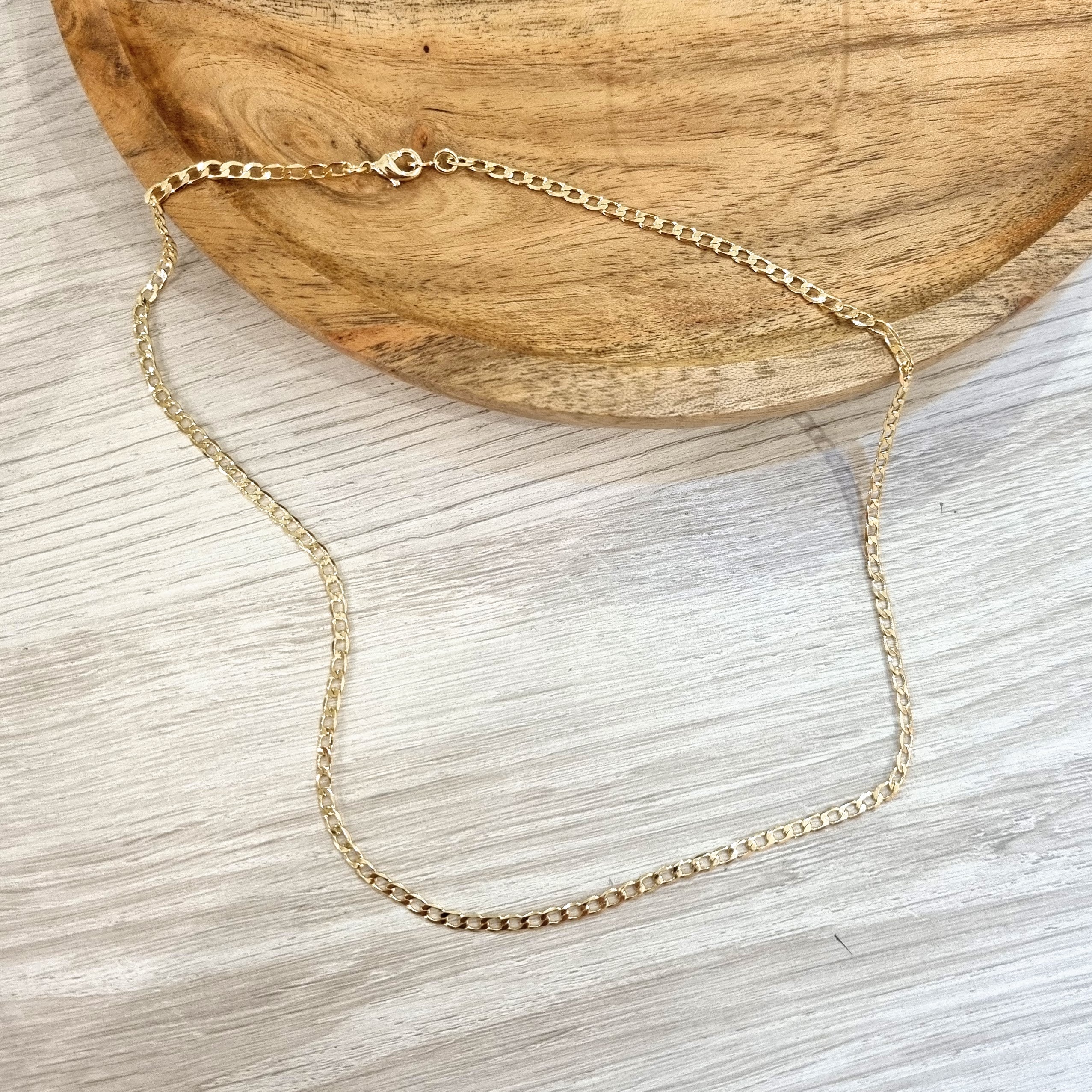 Collar Oro Laminado Eslabones