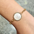 Pulsera Chapa de Oro San Benito Colores