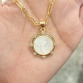 Collar Chapa de Oro San Benito Eslabon