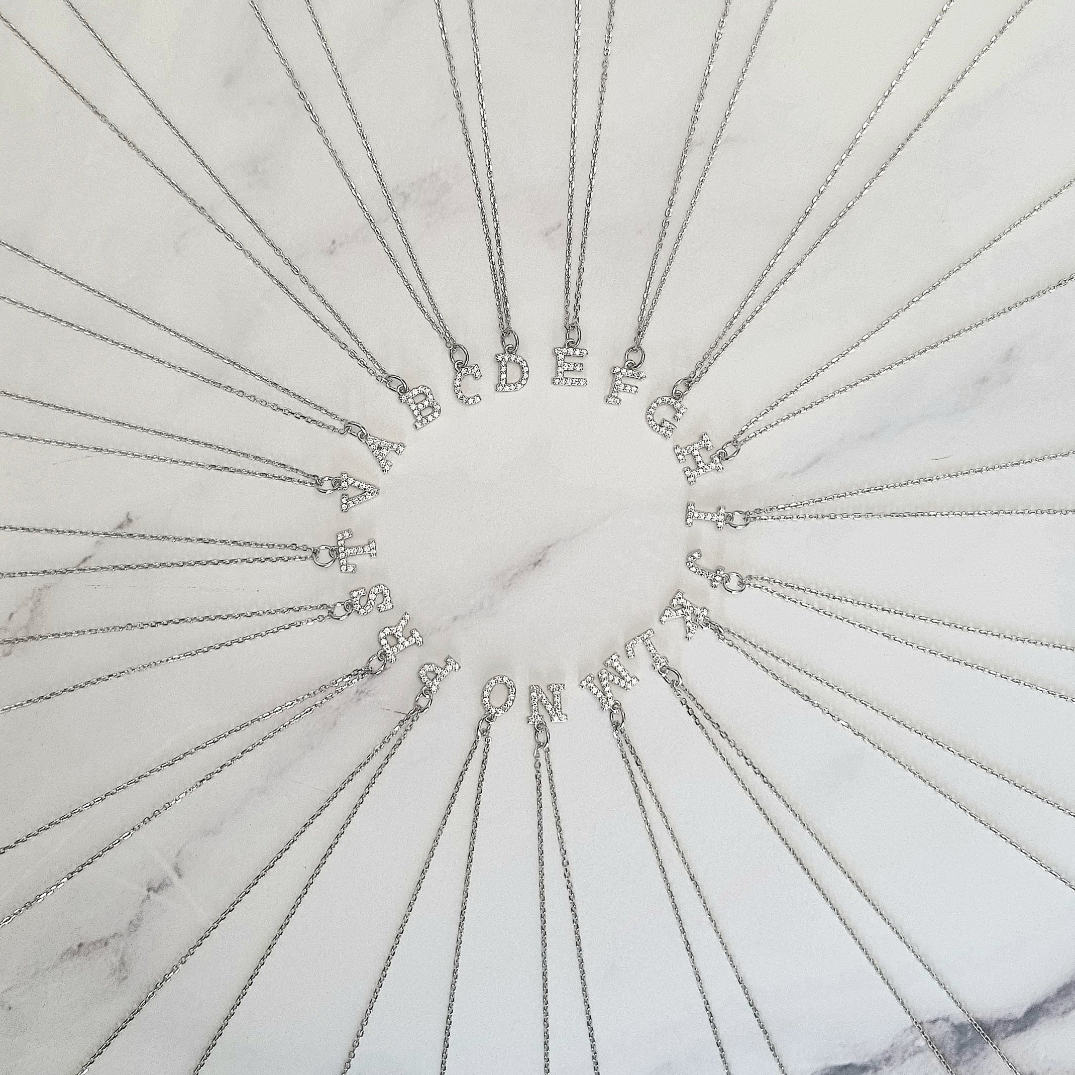 Collar Plata .925 Inicial Mini