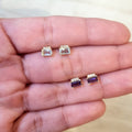 Aretes Plata 925 con Chapa de Oro Stud Mini