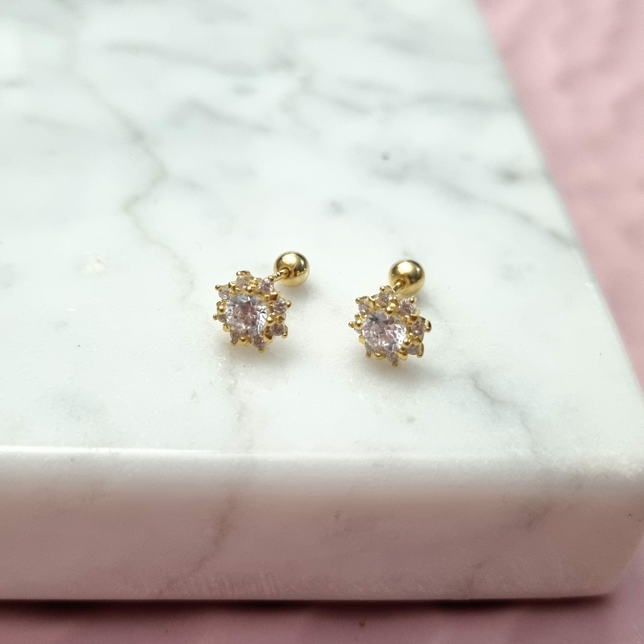 Aretes Plata 925 Flor