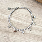 Pulsera Acero Inoxidable Estrellas