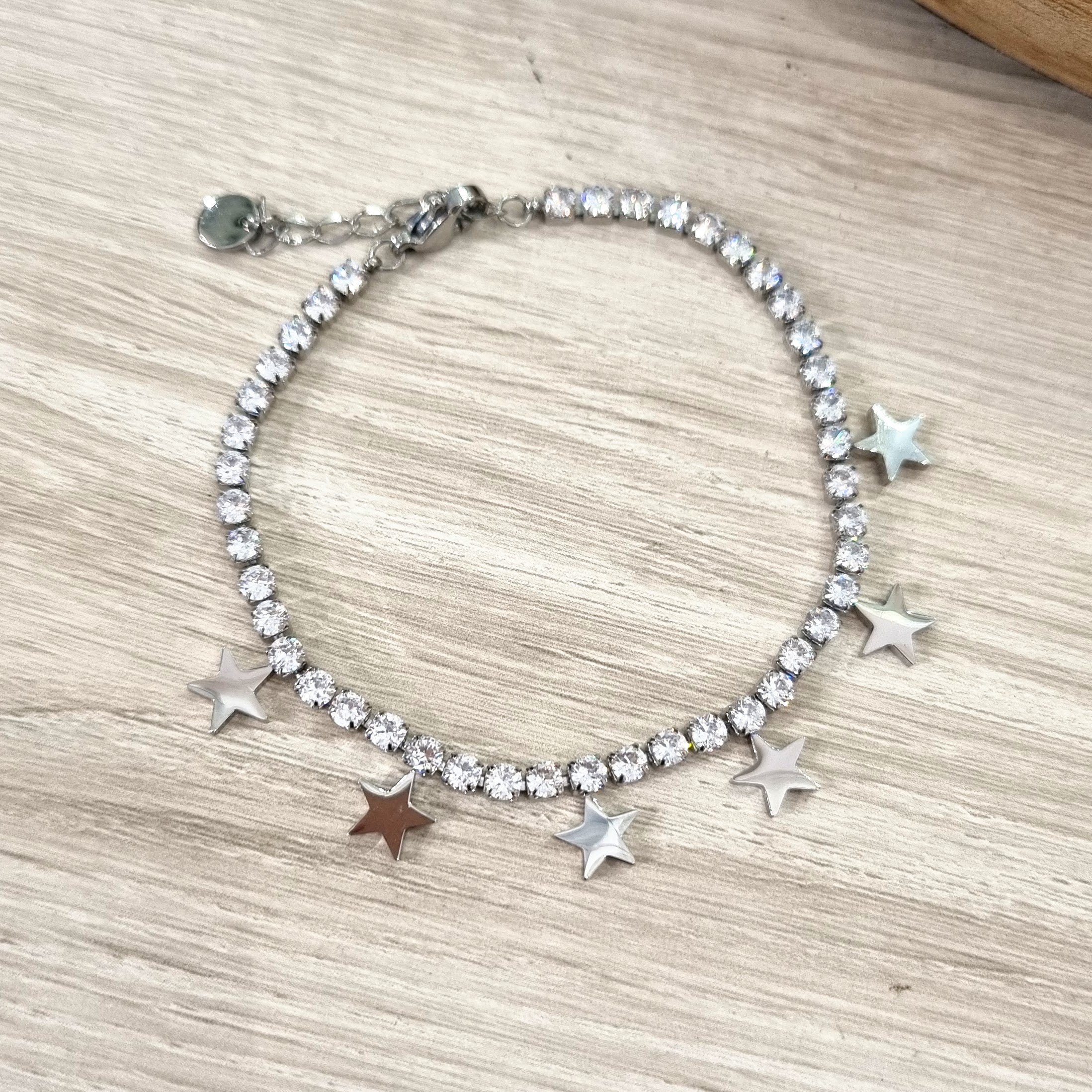 Pulsera Acero Inoxidable Estrellas