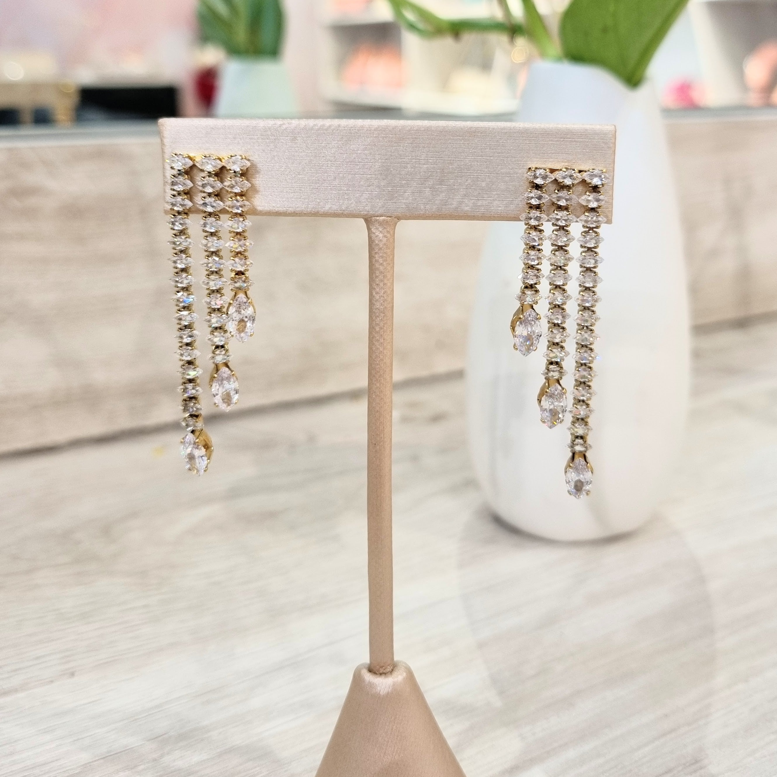 Aretes Acero Inoxidable 3 Tiras