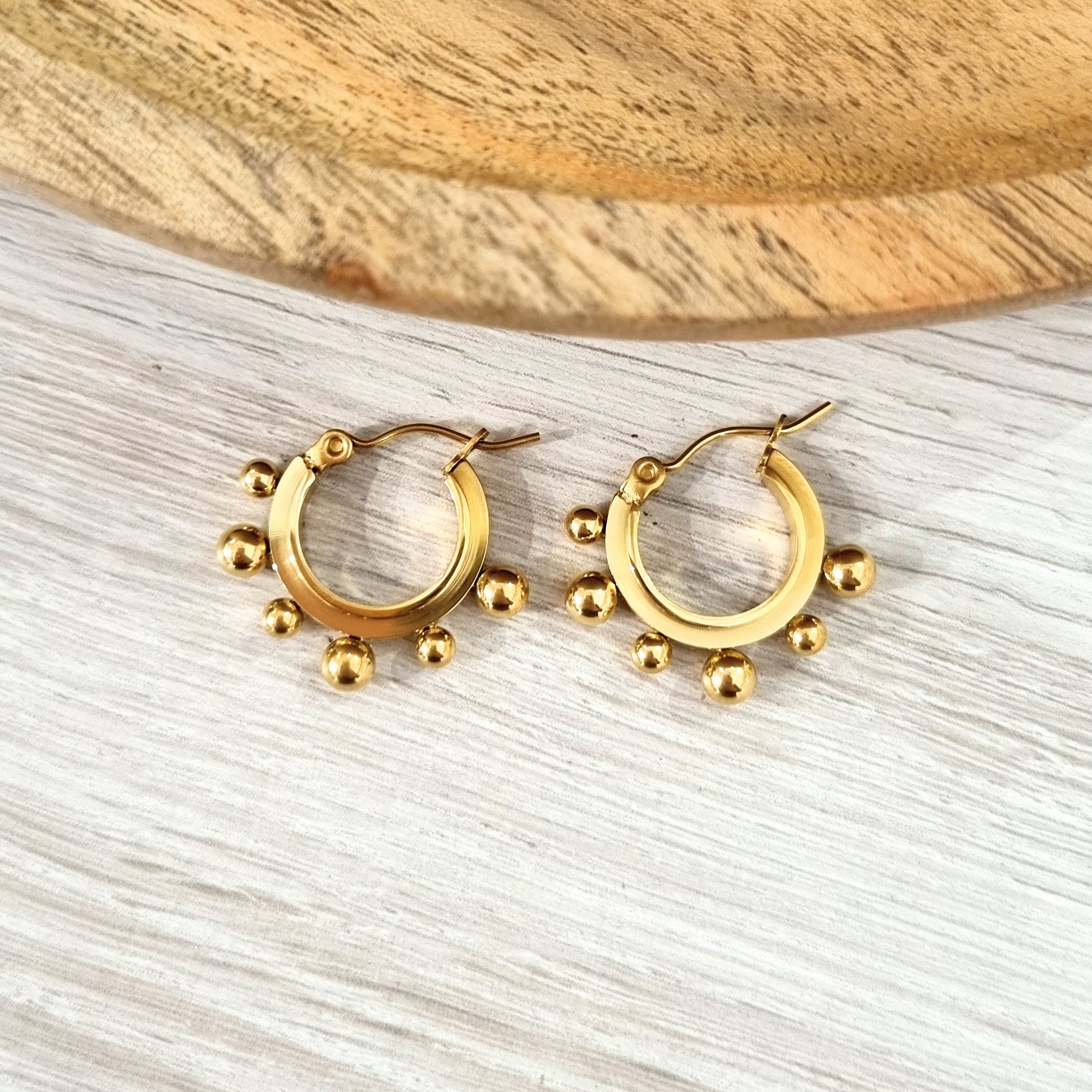 Arracadas Acero Inoxidable Bolitas