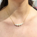 Collar Chapa de Oro Perlas