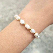 Cargar imagen en el visor de la galería, Pulsera Acero Inoxidable Ajustable Perlas