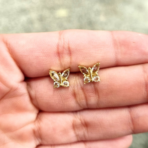 Aretes Acero inoxidable Mariposa Mini