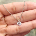 Collar Plata 925 Zirconia Circular