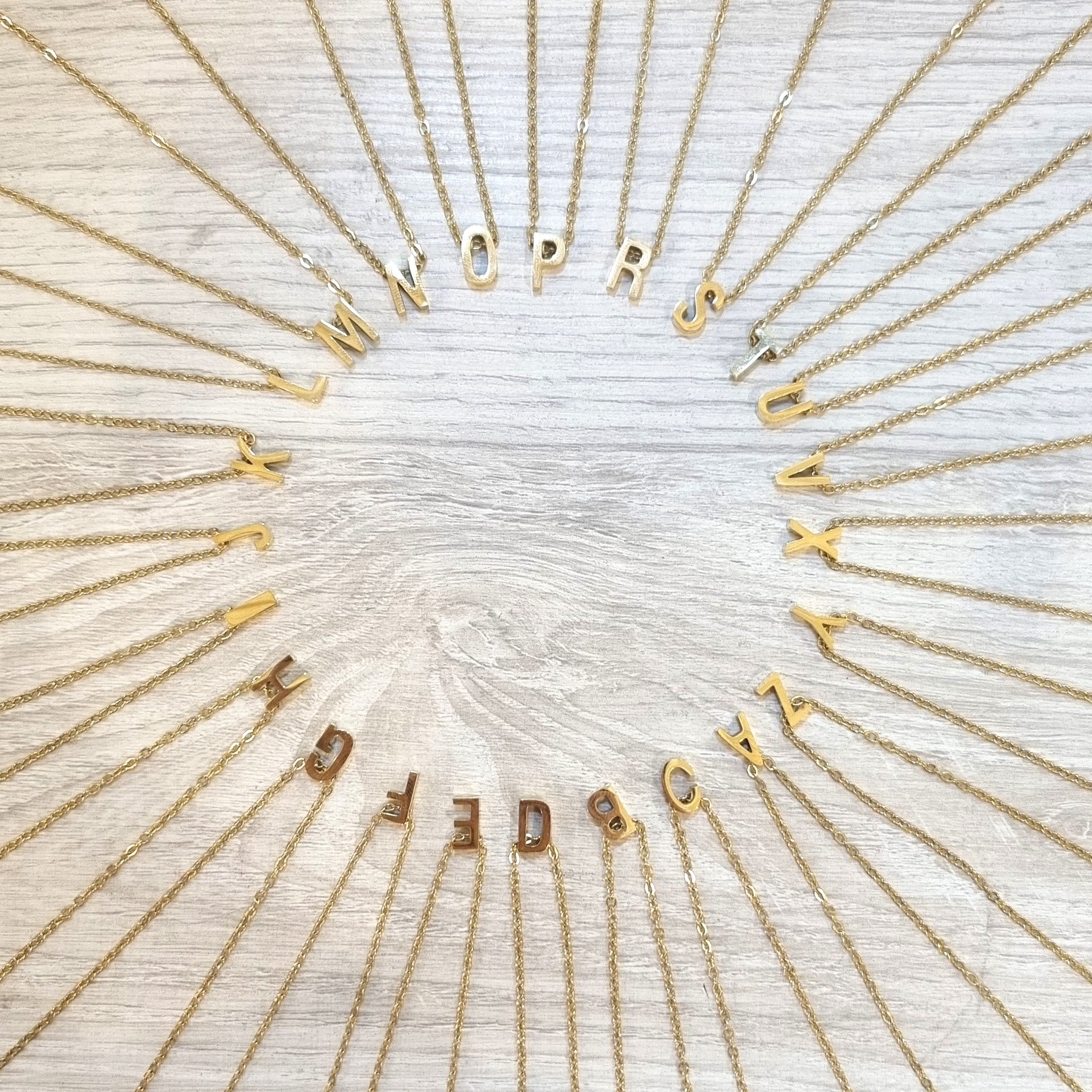 Collar Acero Inoxidable Inicial Mini