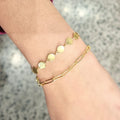 Pulsera Chapa de Oro Single