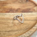 Anillo Acero Inoxidable Corazon