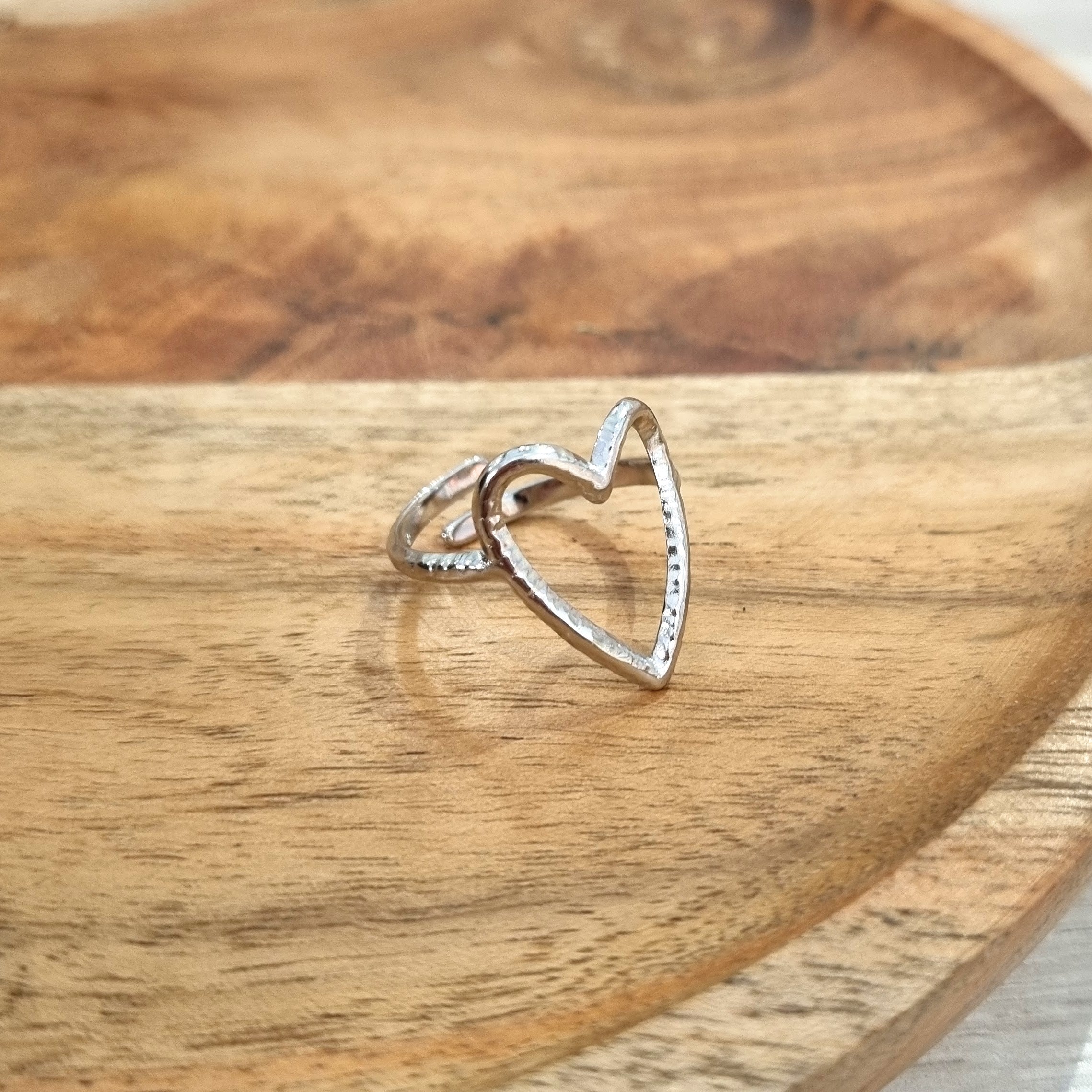 Anillo Acero Inoxidable Corazon