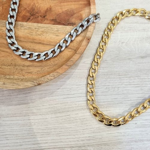 Collar Acero Inoxidable Chunky Eslabón