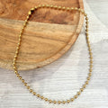 Collar Acero Inoxidable Bolitas