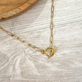 Collar Acero Inoxidable Eslabon y Broche