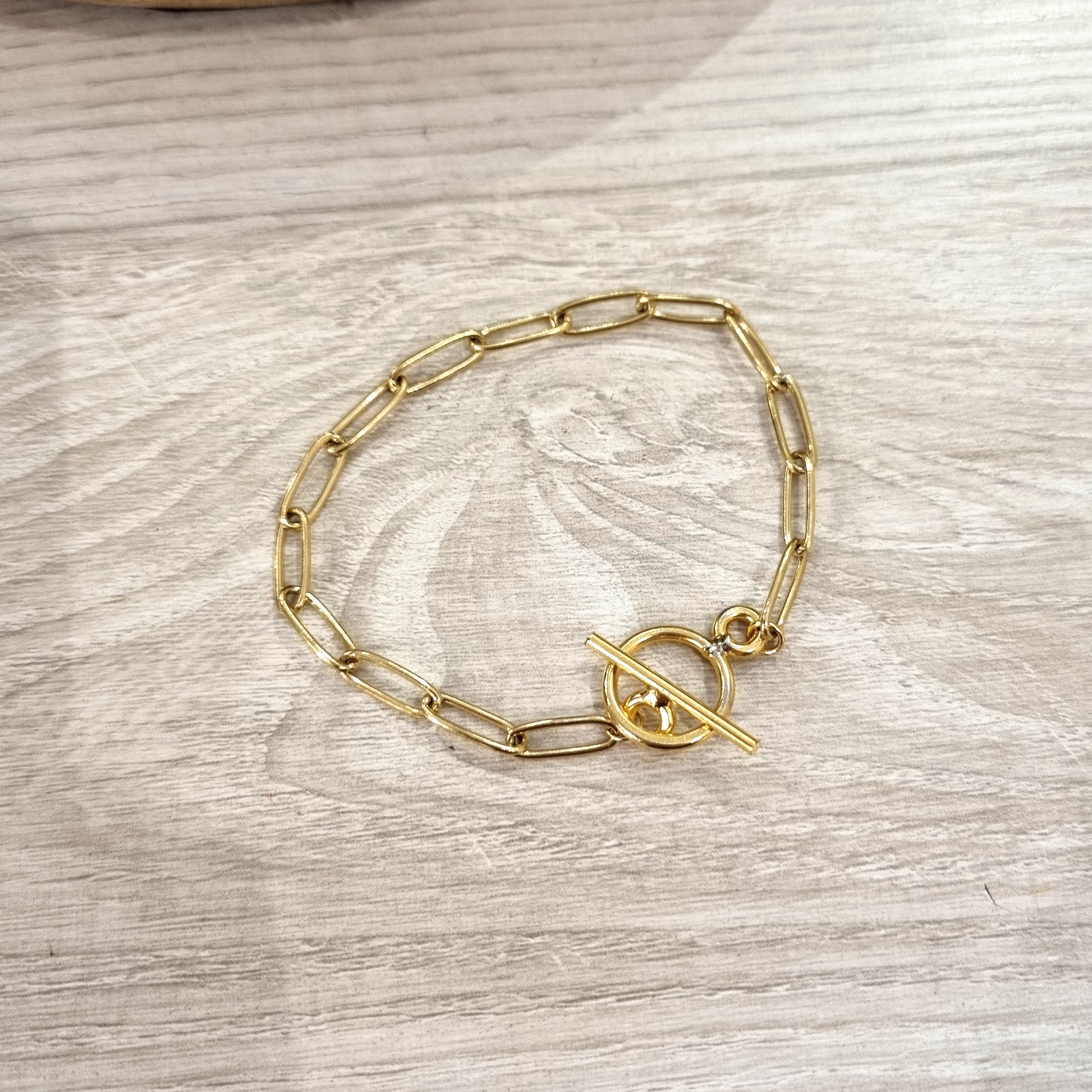 Pulsera Acero Inoxidable Eslabon y Broche