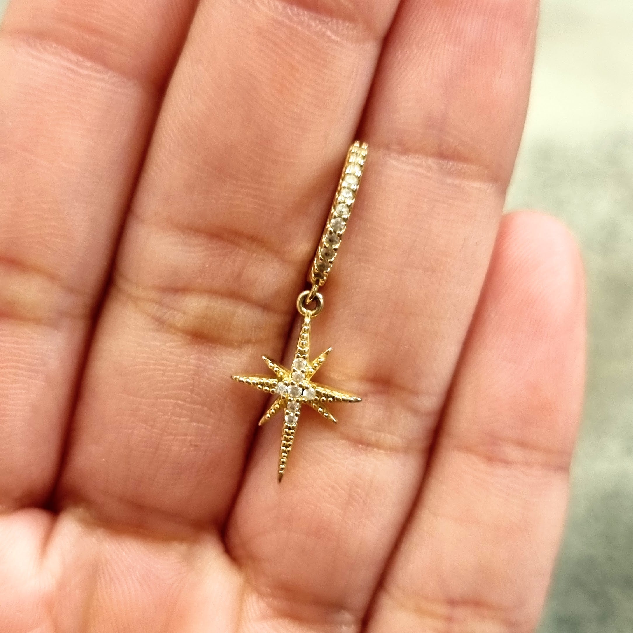 Piercing Chapa de Oro Estrella