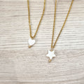 Collar Acero Inoxidable con Figura Madre Perla