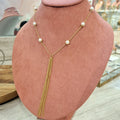 Collar Acero Inoxidable Perlas y Cadenas