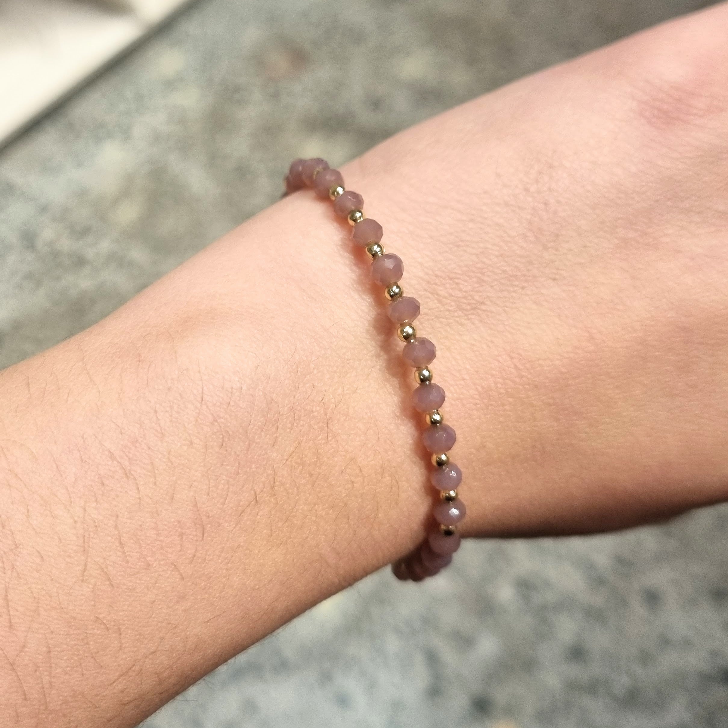 Pulsera Acero Inoxidable con Lila