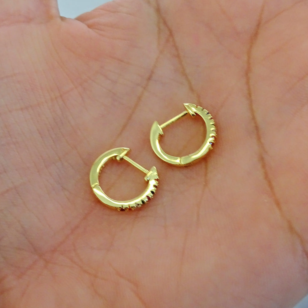 Huggies Dorados Multicolor Plata .925