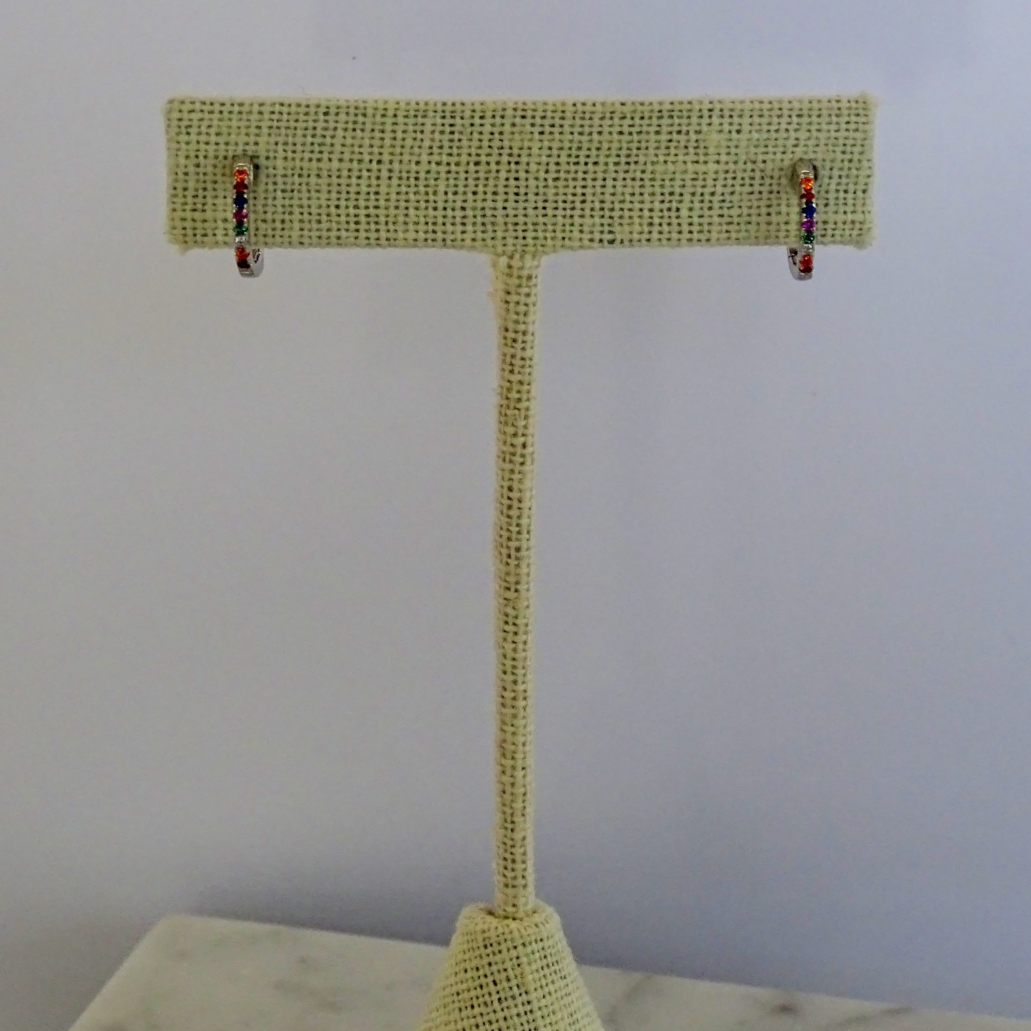 Huggies Plateados Multicolor Plata .925