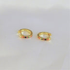 Huggies Dorados Multicolor Plata .925