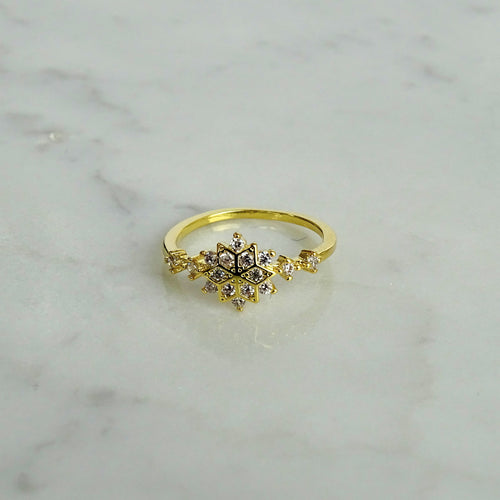 Anillo Dorado Estrella Chapa de Oro