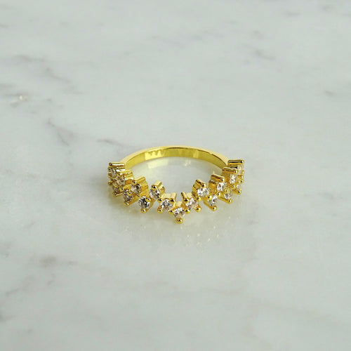 Anillo Dorado Spots Chapa de Oro