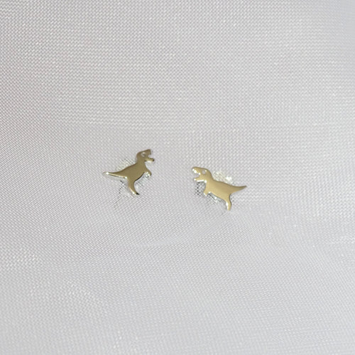 Aretes Plata Dinosaurio Mini