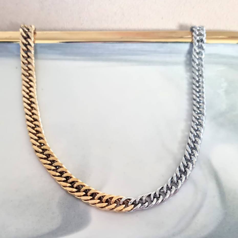Collar Acero Bicolor