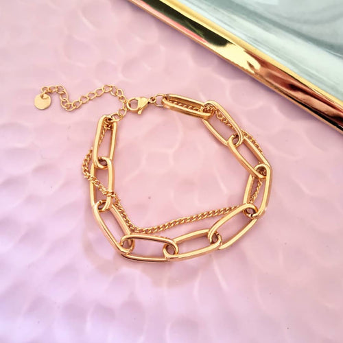 Pulsera Acero Inoxidable Doble