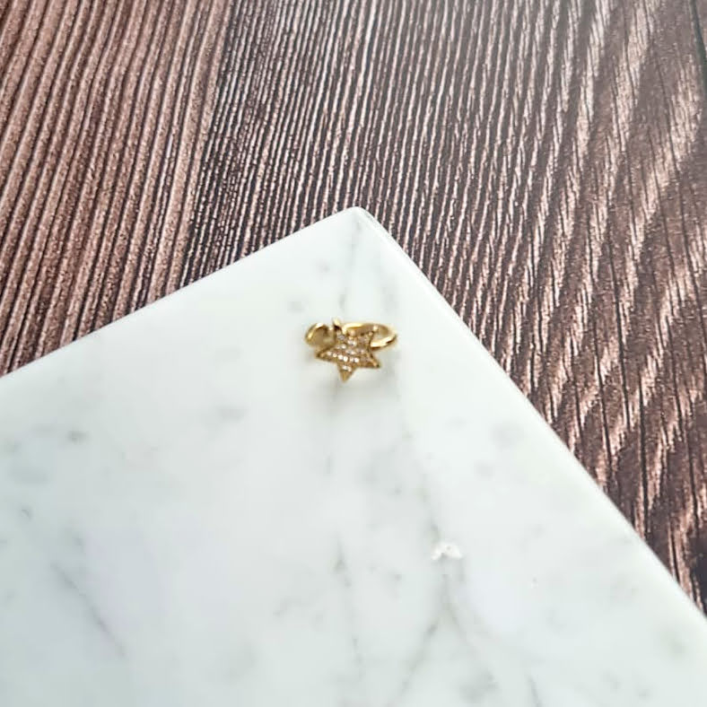Earcuff Chapa de Oro Estrella